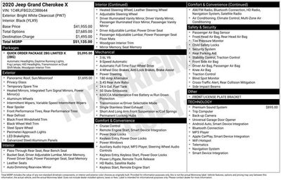 2020 Jeep Grand Cherokee Limited X