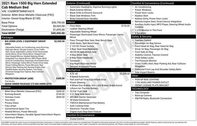 2021 RAM 1500 Big Horn/Lone Star