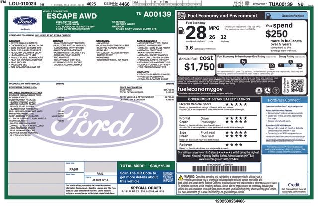 2026 Ford Escape Active