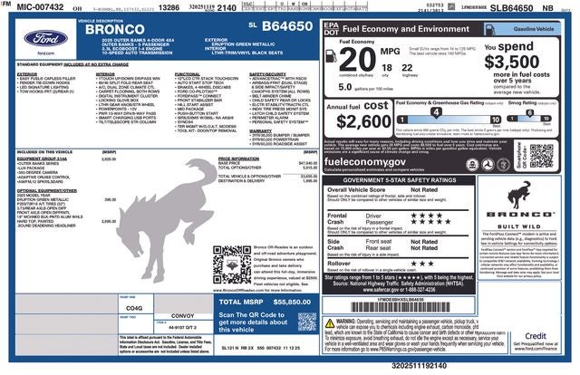 2025 Ford Bronco Outer Banks