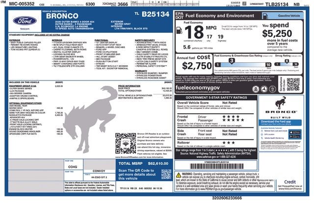 2026 Ford Bronco Outer Banks In-Transit