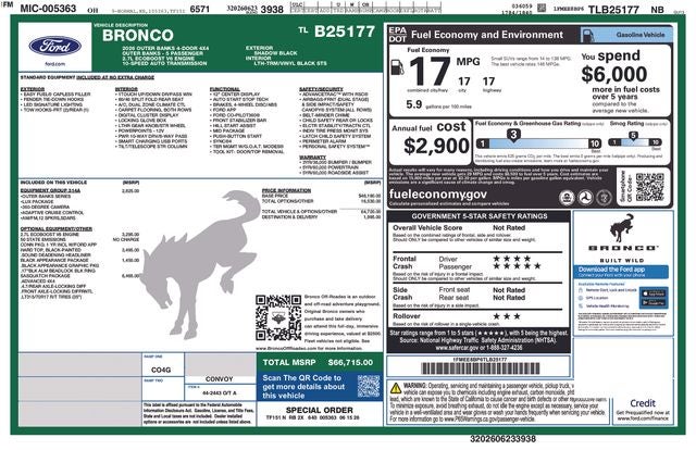 2026 Ford Bronco Outer Banks In-Transit