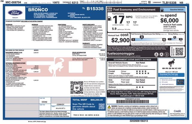 2026 Ford Bronco Outer Banks In-Transit