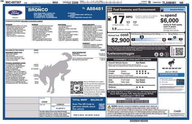 2026 Ford Bronco Badlands In-Transit