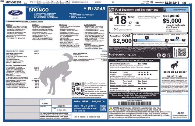 2025 Ford Bronco Badlands