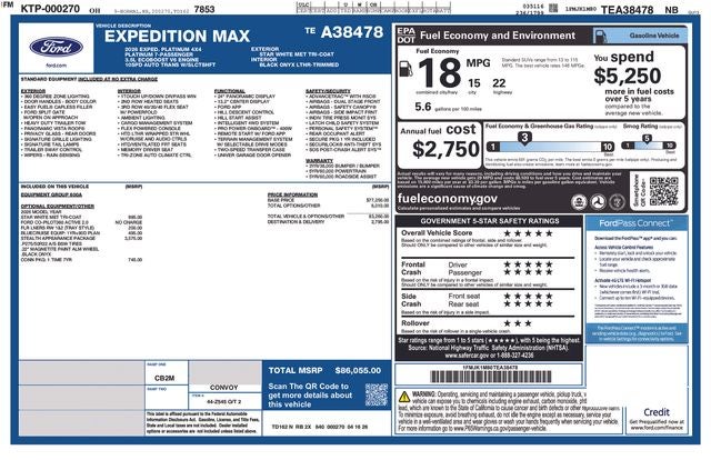 2026 Ford Expedition Max Platinum In-Transit