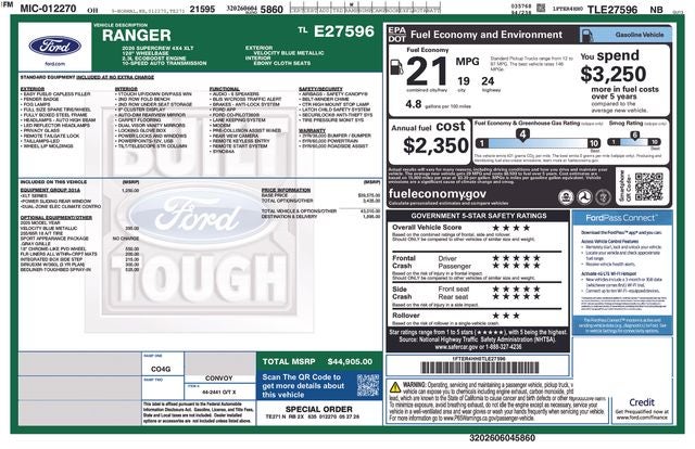 2026 Ford Ranger XLT In-Transit