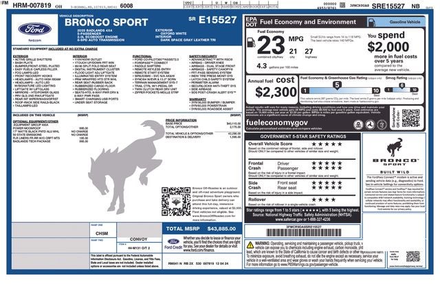 2025 Ford Bronco Sport Badlands