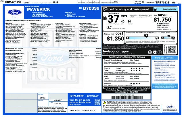 2026 Ford Maverick XLT In-Transit