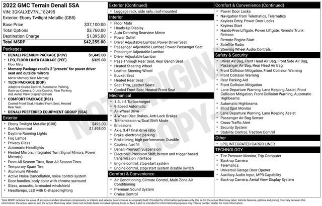 2022 GMC Terrain Denali