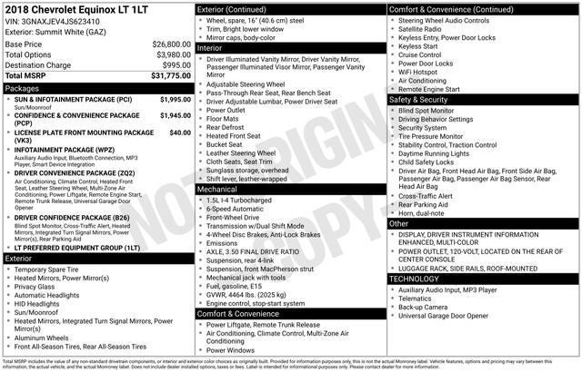 2018 Chevrolet Equinox LT