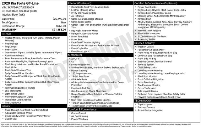2020 Kia Forte GT-Line