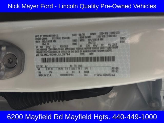 2020 Lincoln Corsair Standard