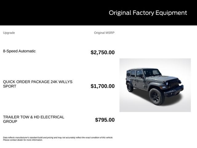 2020 Jeep Wrangler Unlimited Sport