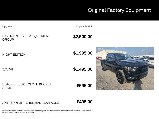 2020 RAM 1500 Big Horn/Lone Star