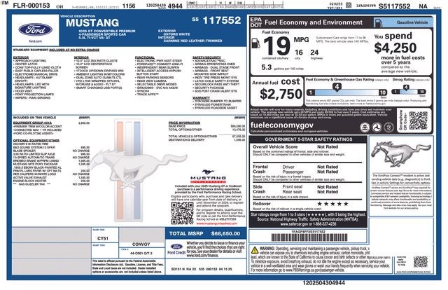2025 Ford Mustang GT Premium