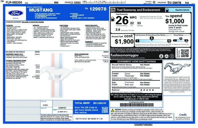 2026 Ford Mustang EcoBoost Premium
