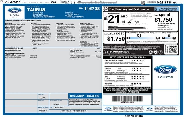2017 Ford Taurus SEL