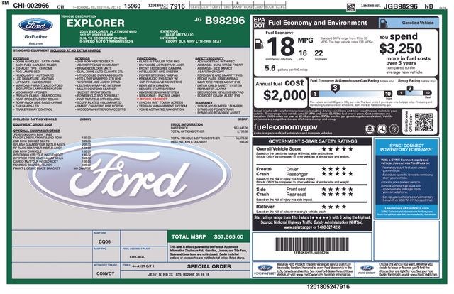 2018 Ford Explorer Platinum