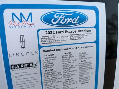2022 Ford Escape Titanium