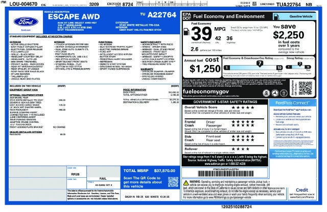 2026 Ford Escape Hybrid ST-Line Select