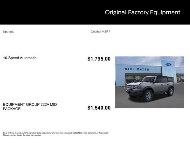 2025 Ford Bronco Big Bend