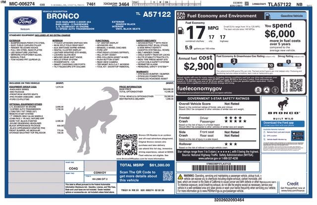 2026 Ford Bronco Badlands