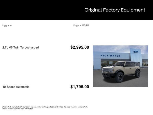 2026 Ford Bronco Badlands