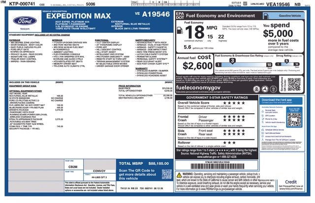 2027 Ford Expedition Max Platinum IN-TRANSIT