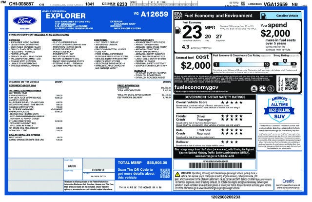 2027 Ford Explorer ST-Line