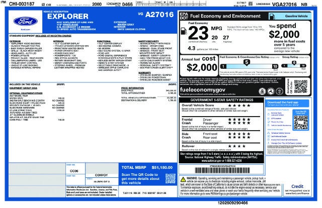 2027 Ford Explorer ST-Line