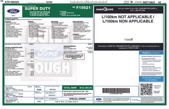 2024 Ford F-450SD Platinum HI OUTPUT