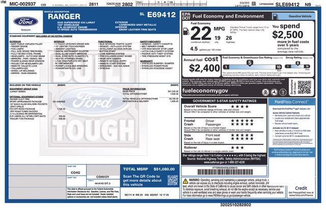 2025 Ford Ranger Lariat