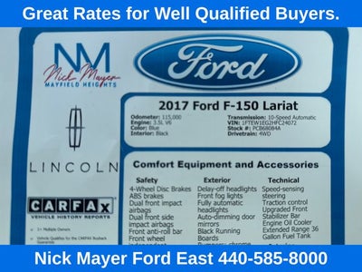 2017 Ford F-150 Lariat