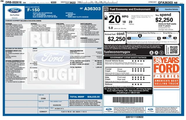 2016 Ford F-150 XL
