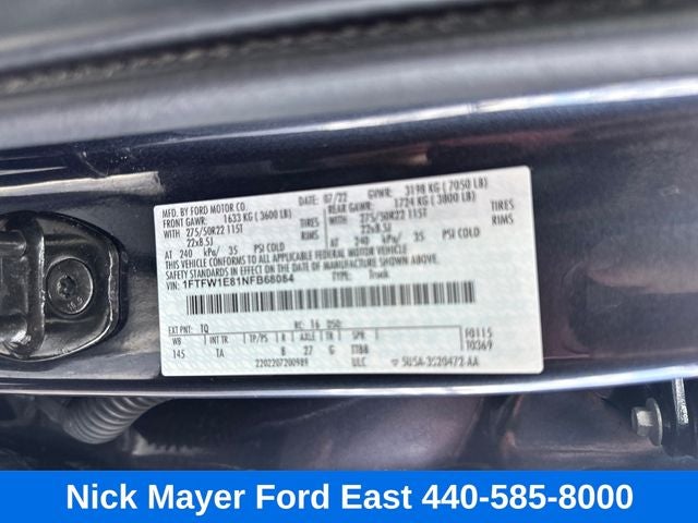 2022 Ford F-150 Limited