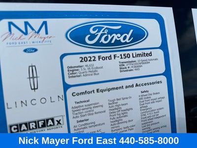 2022 Ford F-150 Limited