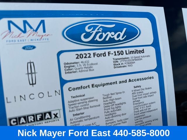 2022 Ford F-150 Limited