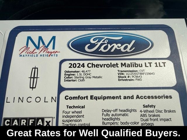 2024 Chevrolet Malibu LT 1LT