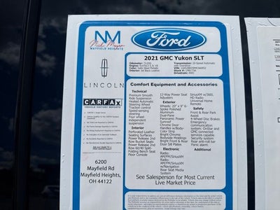 2021 GMC Yukon SLT