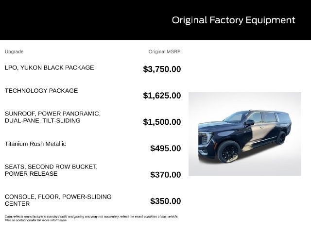 2025 GMC Yukon XL Elevation