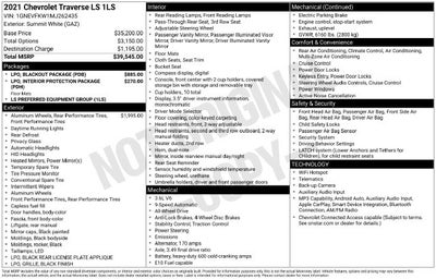 2021 Chevrolet Traverse LS