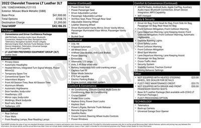 2022 Chevrolet Traverse LT Leather