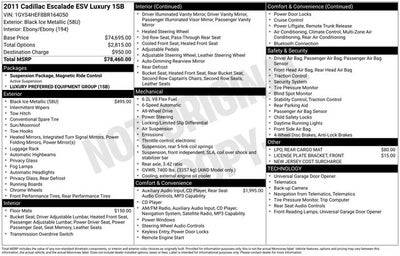 2011 Cadillac Escalade ESV Luxury