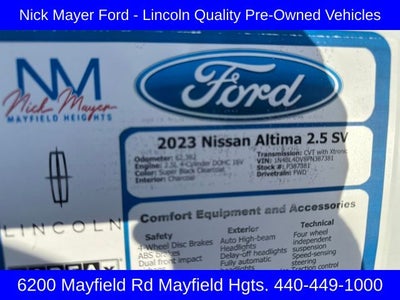2023 Nissan Altima 2.5 SV