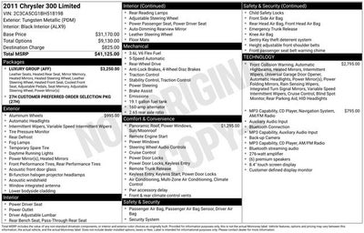 2011 Chrysler 300 Limited