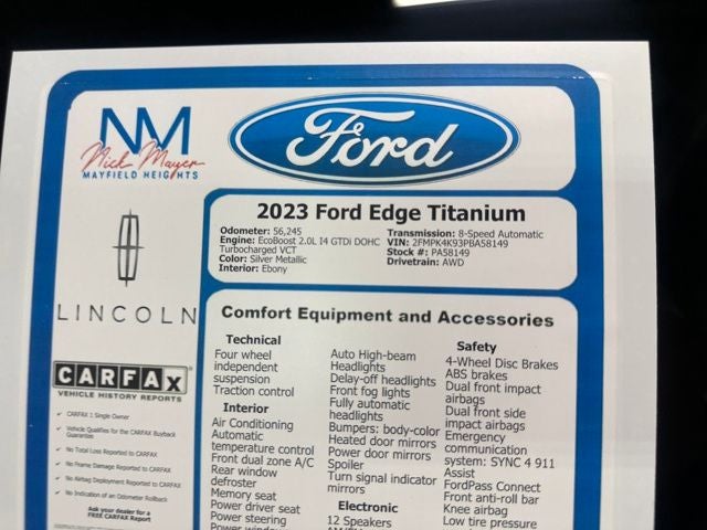 2023 Ford Edge Titanium