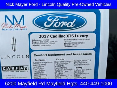 2017 Cadillac XTS Luxury