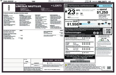 2022 Lincoln Nautilus Standard