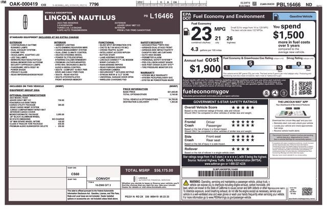 2023 Lincoln Nautilus Reserve